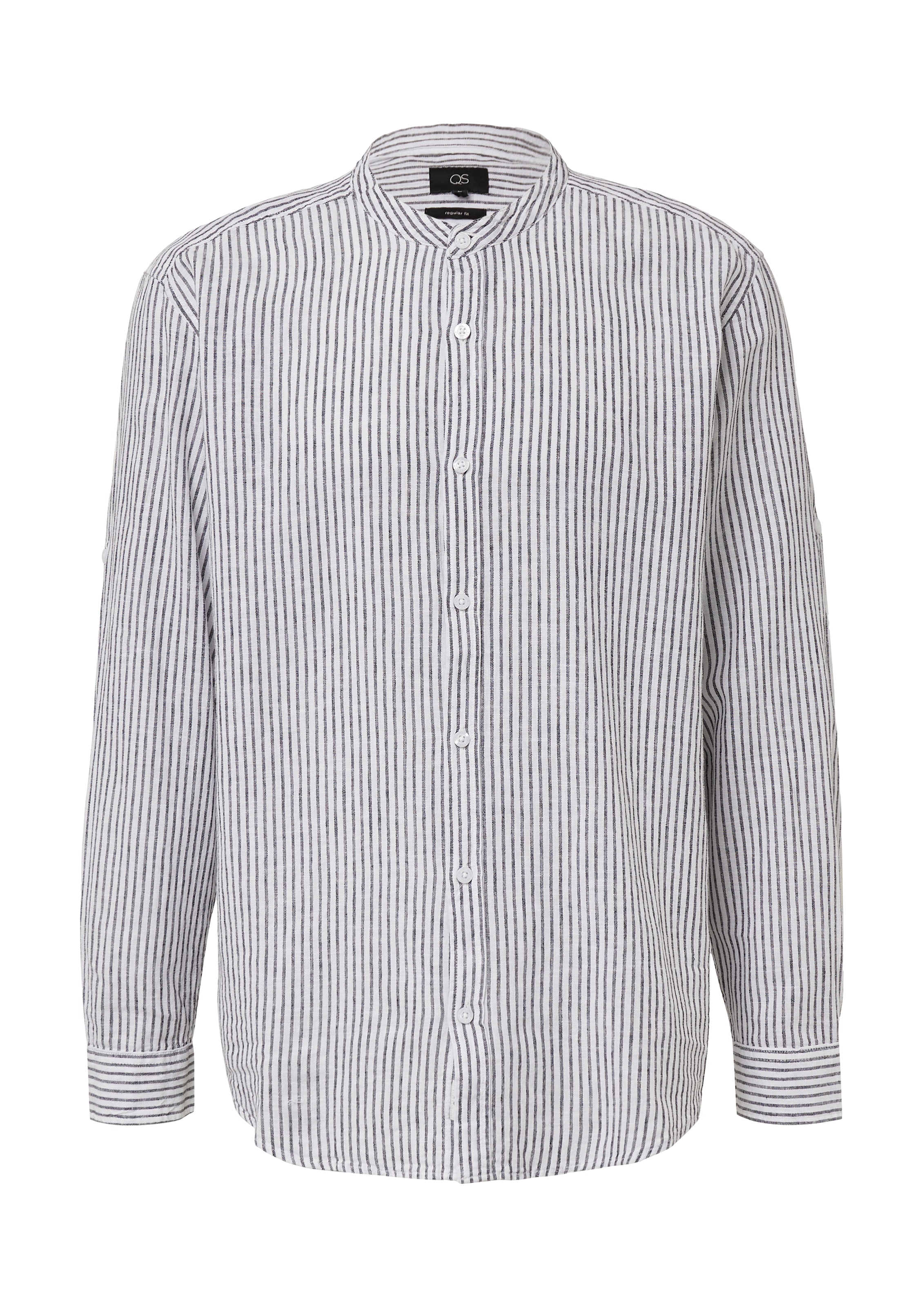 QS Hemd in Schwarz: Vorderseite