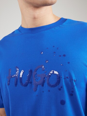 HUGO Тениска 'Nierofix' в синьо