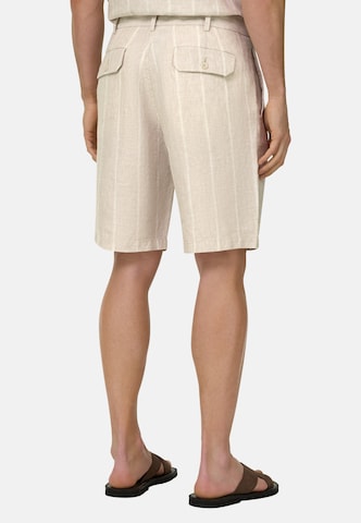 Coupe slim Pantalon chino 'Bermuda' Boggi Milano en beige