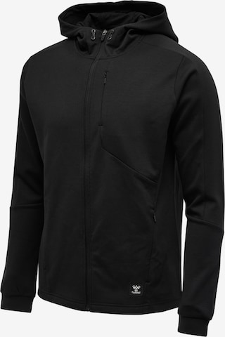 Hummel Athletic Zip-Up Hoodie in Black