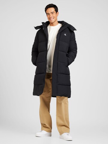 Calvin Klein Jeans Winterjas 'ESSENTIALS' in Zwart