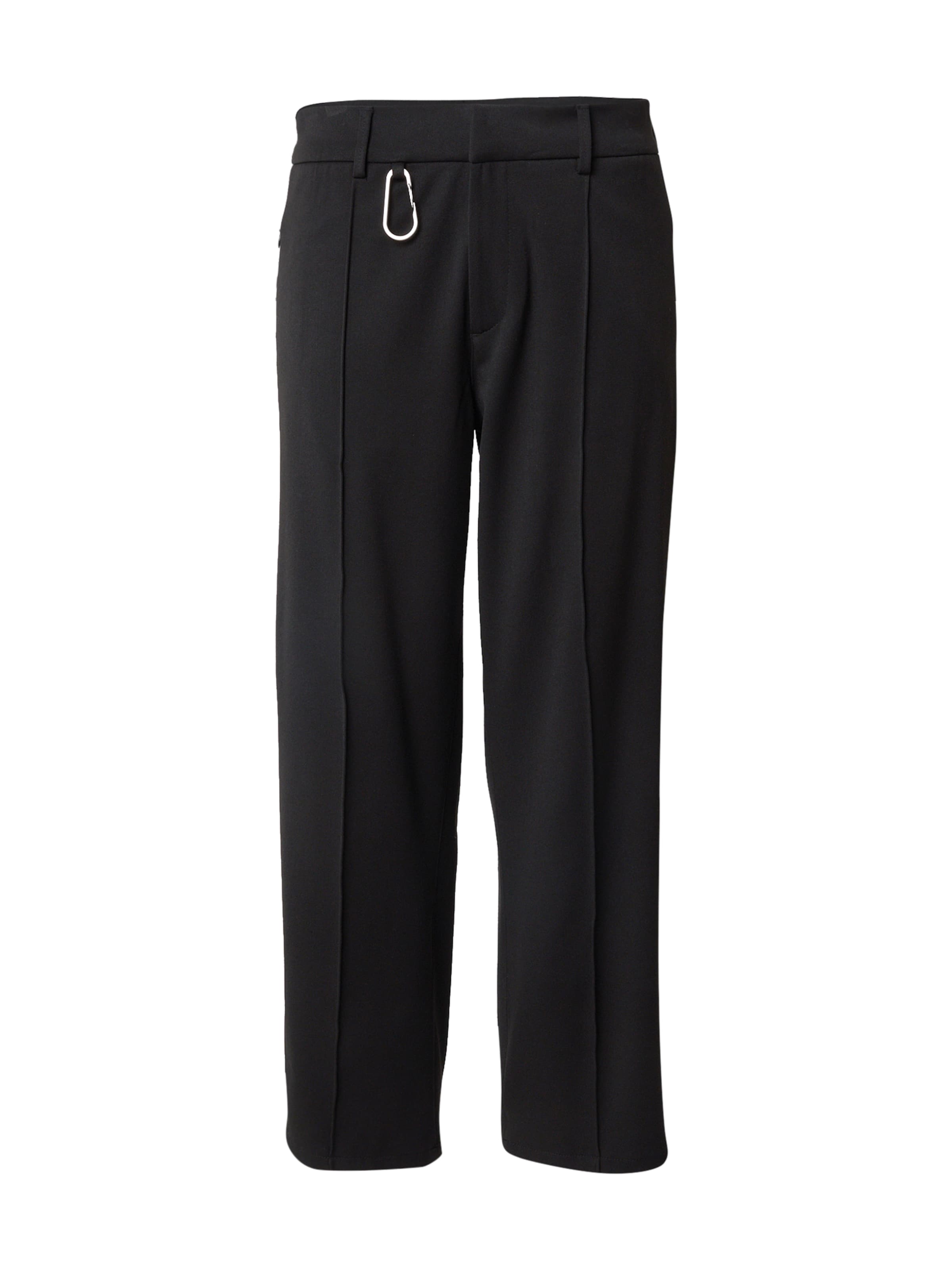 EIGHTYFIVE Regular Chino in Zwart: voorkant