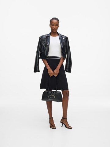 Karl Lagerfeld - Mala de ombro 'K/Daily' em preto: frente