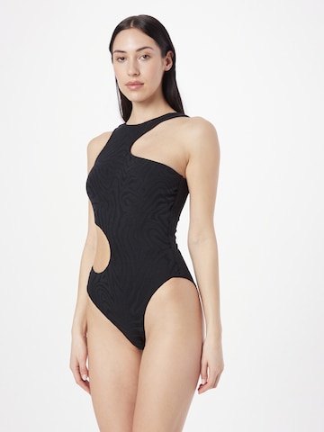 Seafolly Bralette Swimsuit in Black: front