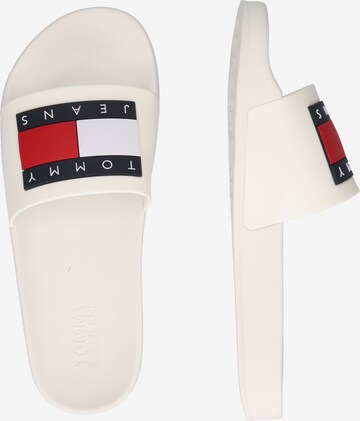 Tommy Jeans - Sapato aberto em branco