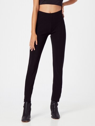 Coupe slim Pantalon 'MAPrina' Masai en noir : devant