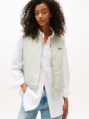 Gilet Tommy Jeans en vert : devant