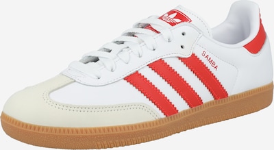 ADIDAS ORIGINALS Baskets basses 'Samba' en beige / rouge / blanc, Vue avec produit