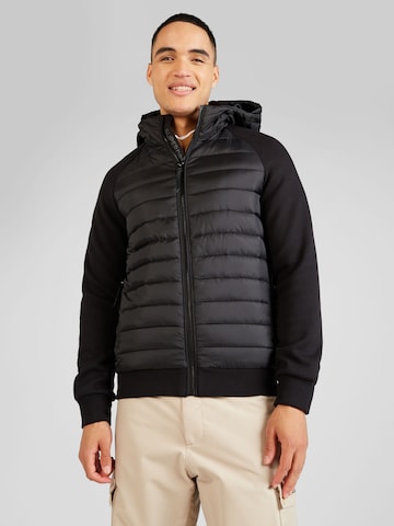 Superdry Overgangsjakke 'Storm Hybrid' i sort: forside