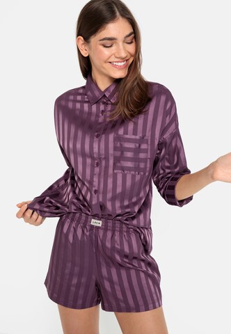 LSCN by LASCANA Shorty in Purple: front