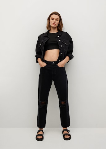 MANGO Loose fit Jeans 'Selina' in Black