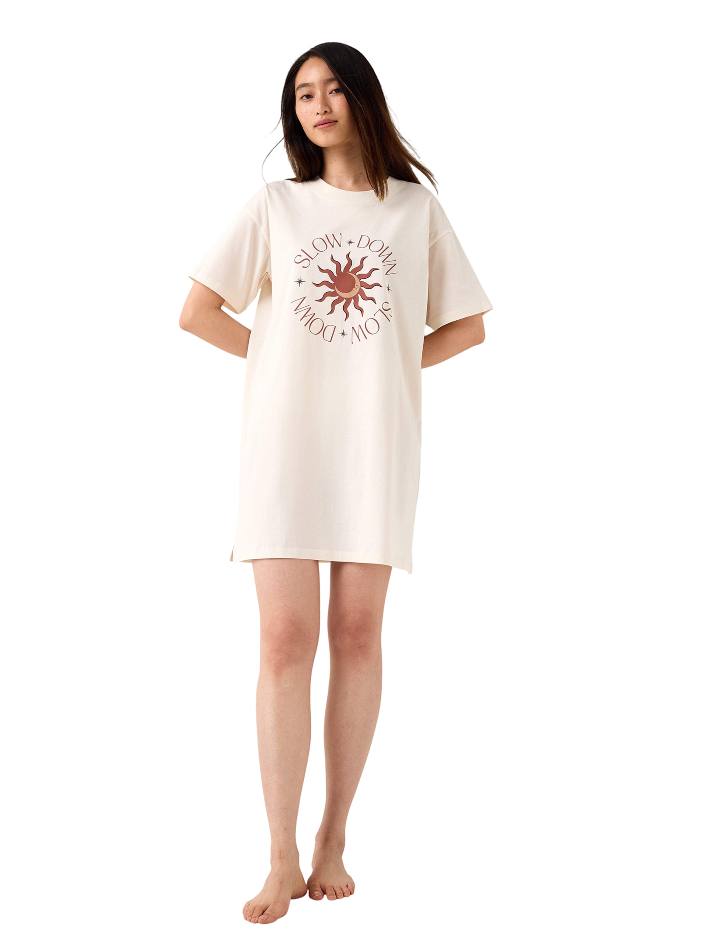 Lindex Nightgown in White: front