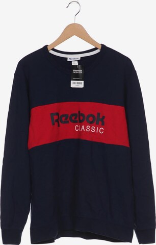 Reebok Sweatshirt & Zip-Up Hoodie in XL in Blue: front