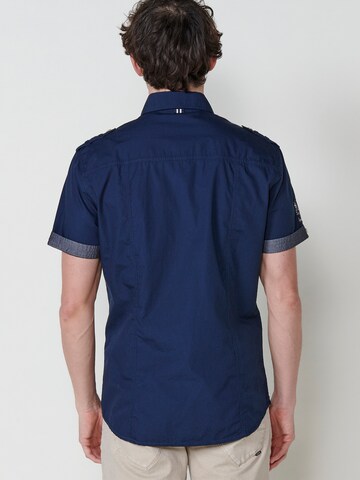 KOROSHI - Ajuste regular Camisa en azul