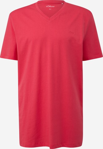 s.Oliver Men Tall Sizes Shirt in Pink: front