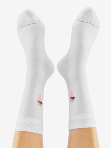 Chaussettes 'Ice Ice Baby' CHEERIO* en vert : derrière