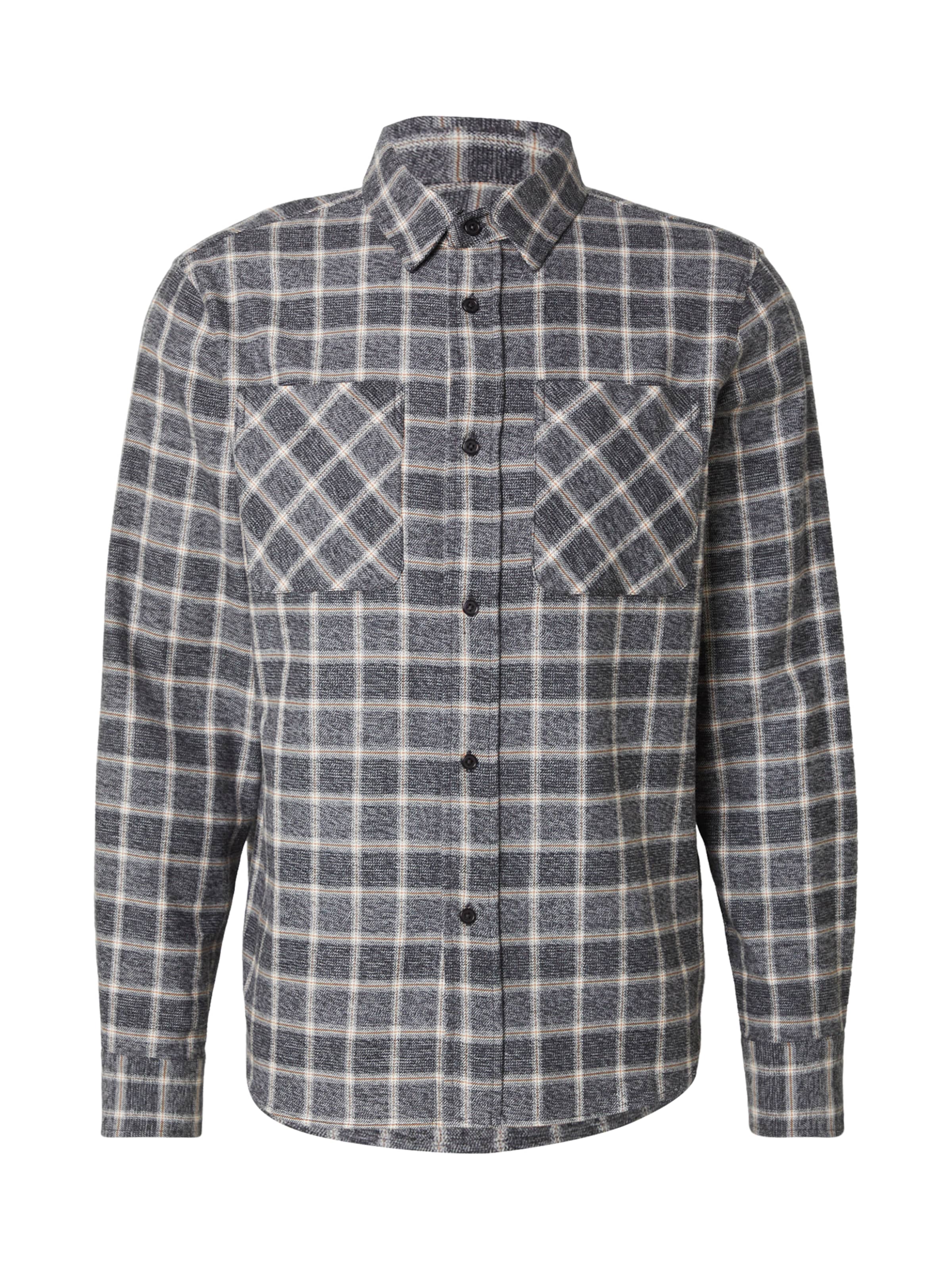 Cămașă 'Daniel' DAN FOX APPAREL pe gri / roșu / alb, Vizualizare produs