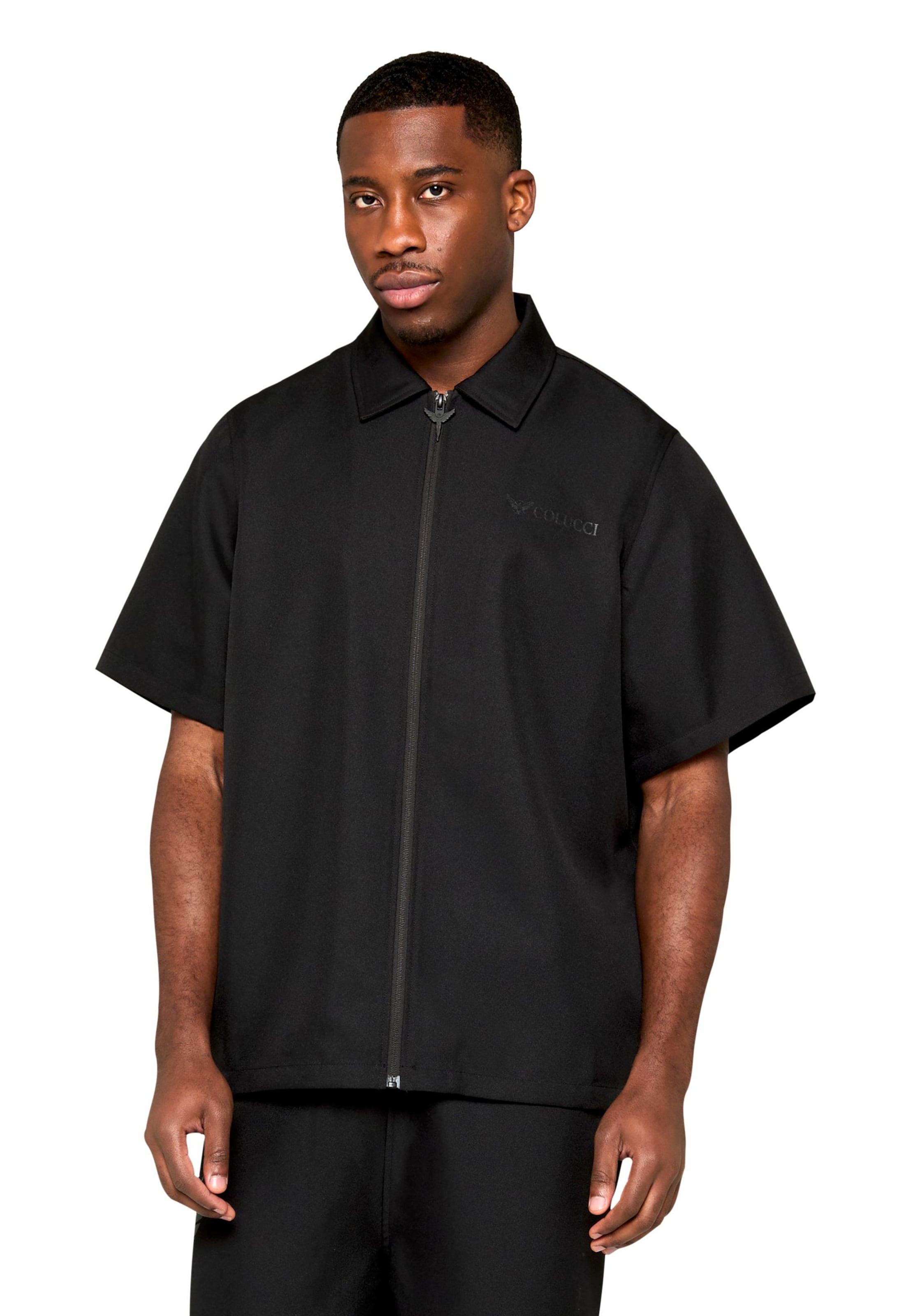 Colucci Regular fit Button Up Shirt 'Ferlaino' in Black: front