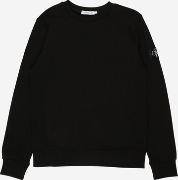 Calvin Klein Jeans Sweatshirt 'Badge' in Black: front