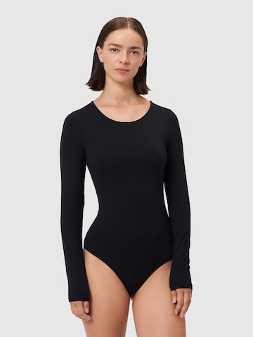 Shirtbody 'Alena' Les Lunes en noir : devant