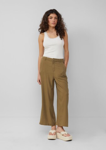 QS Wide Leg Hose in Braun