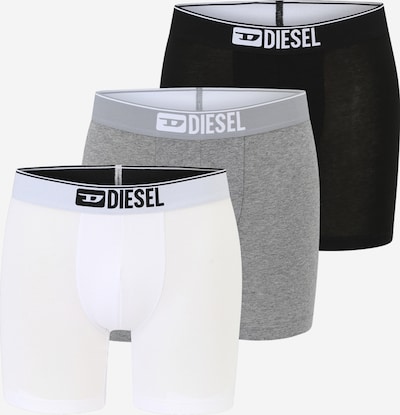 DIESEL Bokserice u siva / crna / bijela, Pregled proizvoda