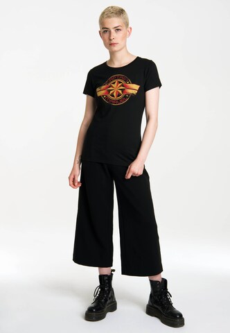 LOGOSHIRT Shirt 'Marvel Comics' in Black