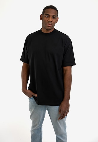 Johnny Urban Μπλουζάκι 'Sammy Oversized' σε μαύρο: μπροστά
