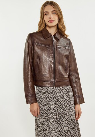DreiMaster Vintage Between-Season Jacket in Brown: front