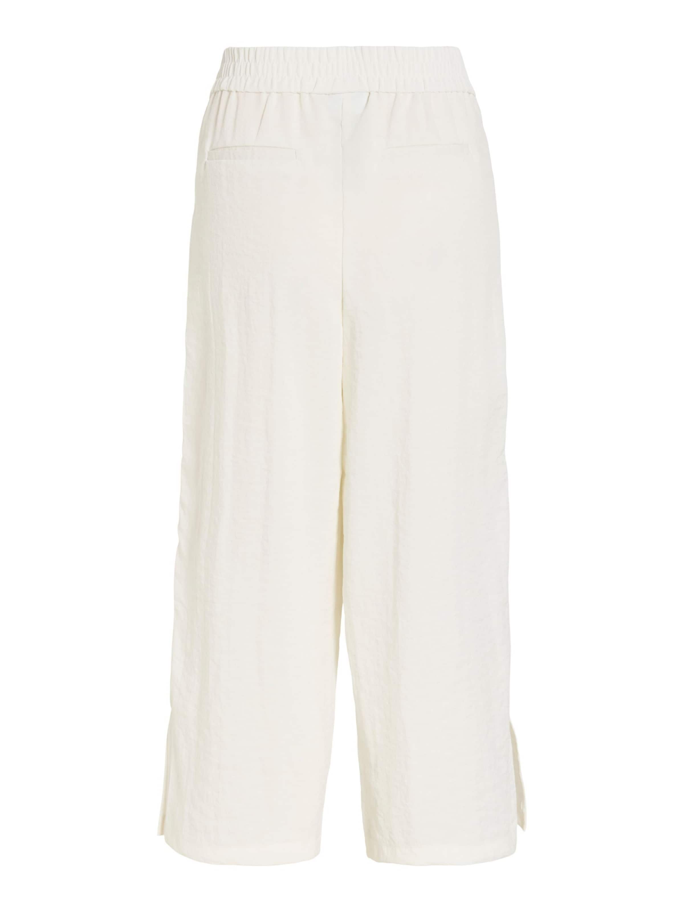 VILA Wide leg Trousers 'VILinea' in White