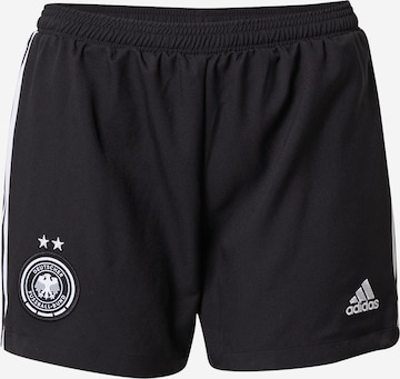ADIDAS PERFORMANCE Workout Pants 'DFB 21/22' in Black: front