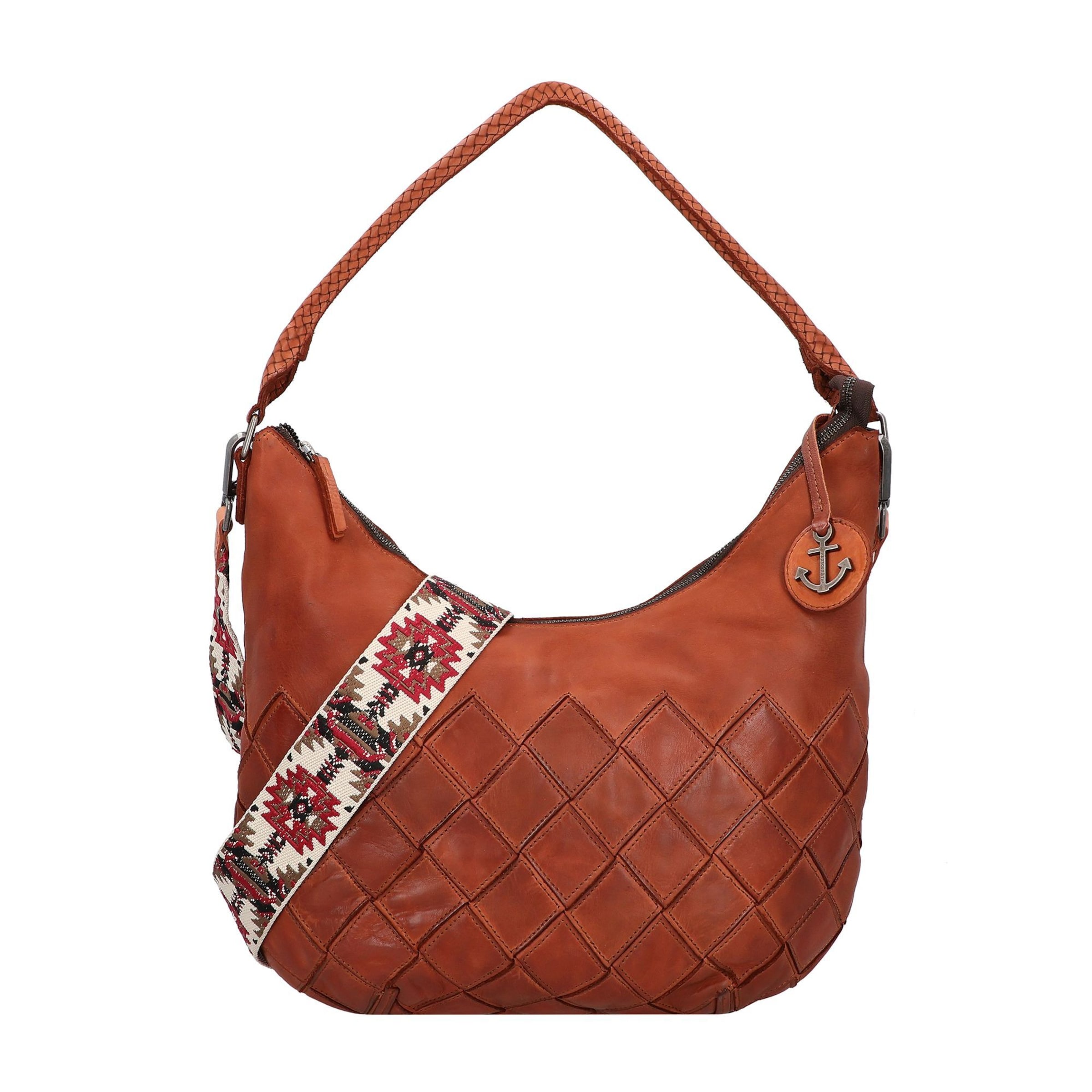 Borsa a spalla di Harbour 2nd in marrone: frontale