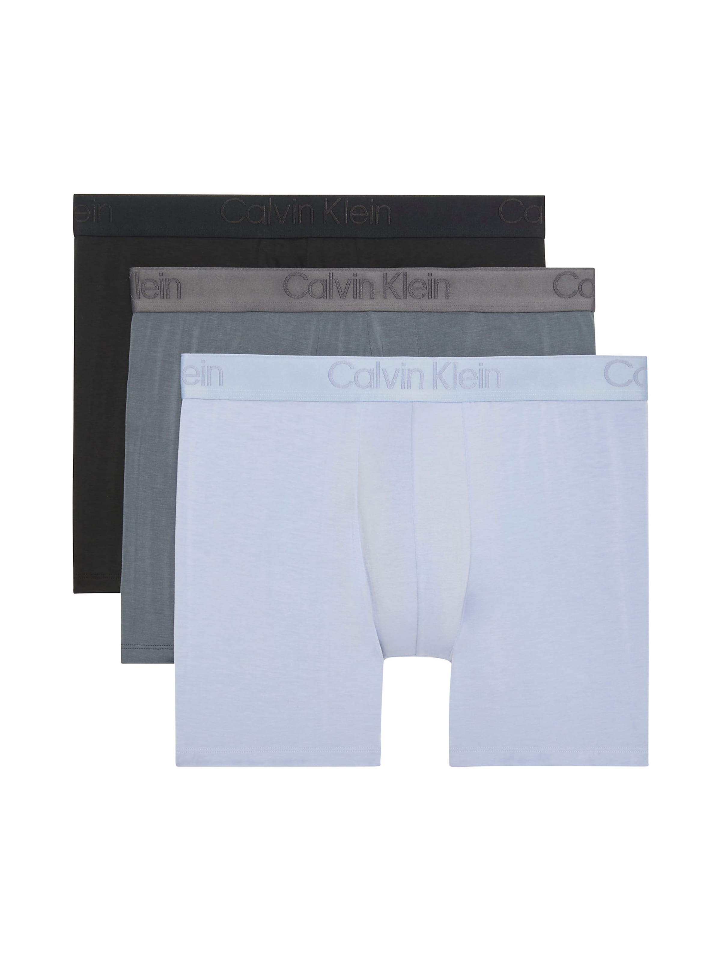 Calvin Klein Boxers en gris clair / gris foncé / noir, Vue avec produit