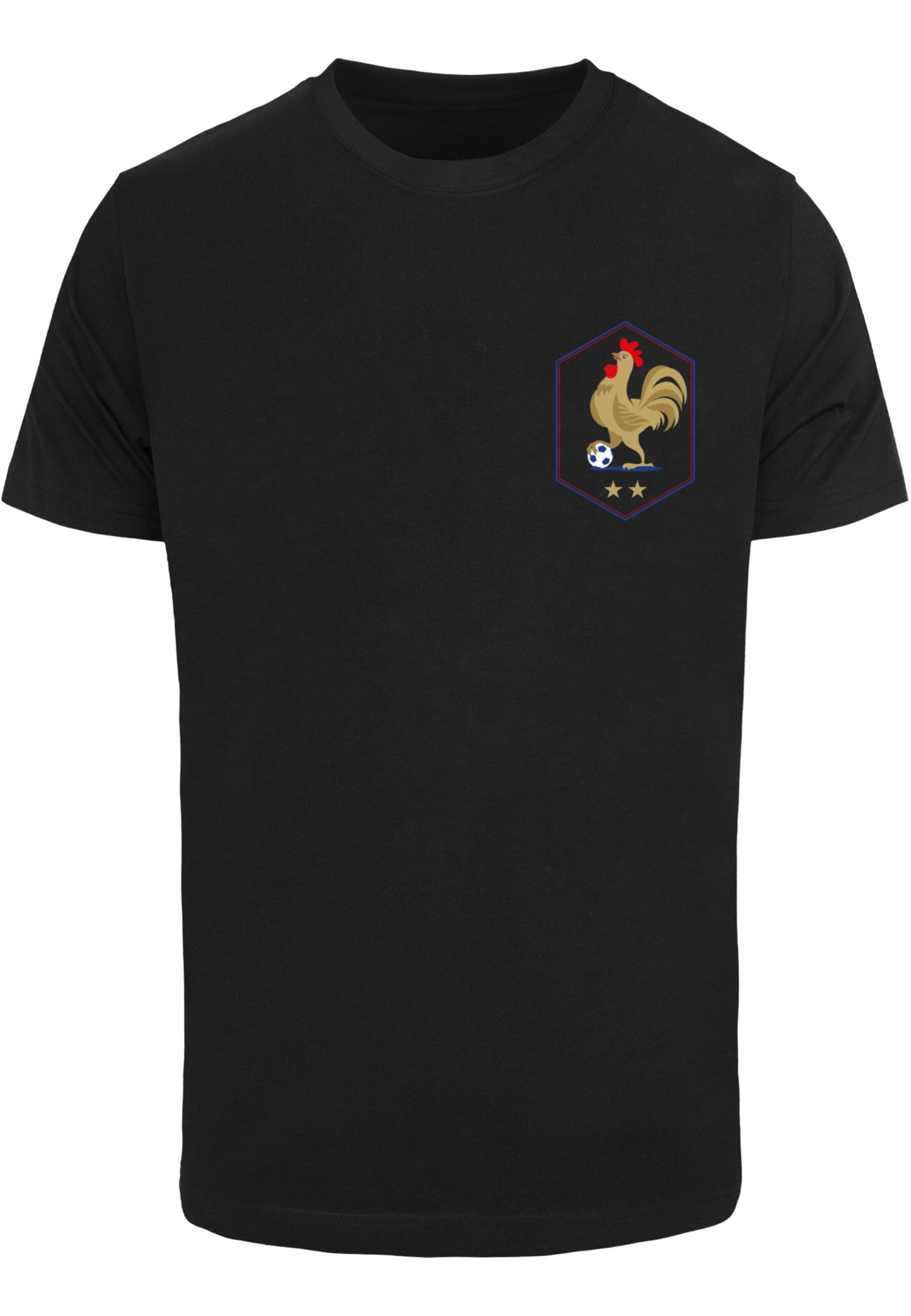 Mister Tee T-Shirt 'Équipe Tri Color 2.0' in Schwarz: Vorderseite