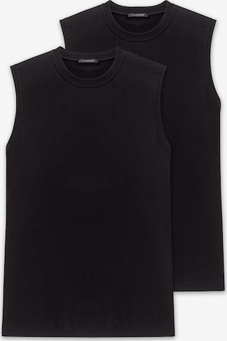 T-Shirt ' Essentials ' SCHIESSER en noir : devant