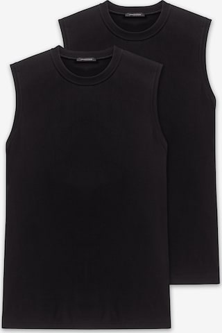 SCHIESSER Tanktop  ' Essentials ' in Schwarz: Vorderseite