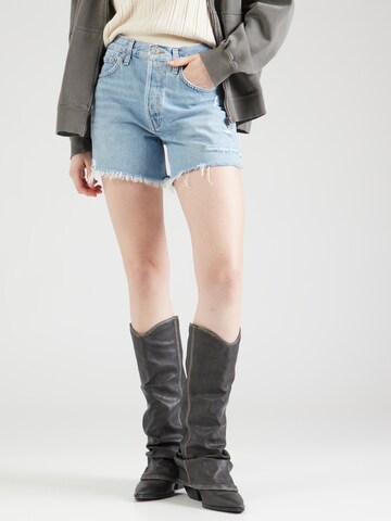 AGOLDE Loosefit Jeans 'Parker' i vit: framsida