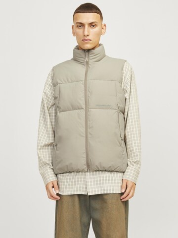 Gilet JACK & JONES en beige : devant