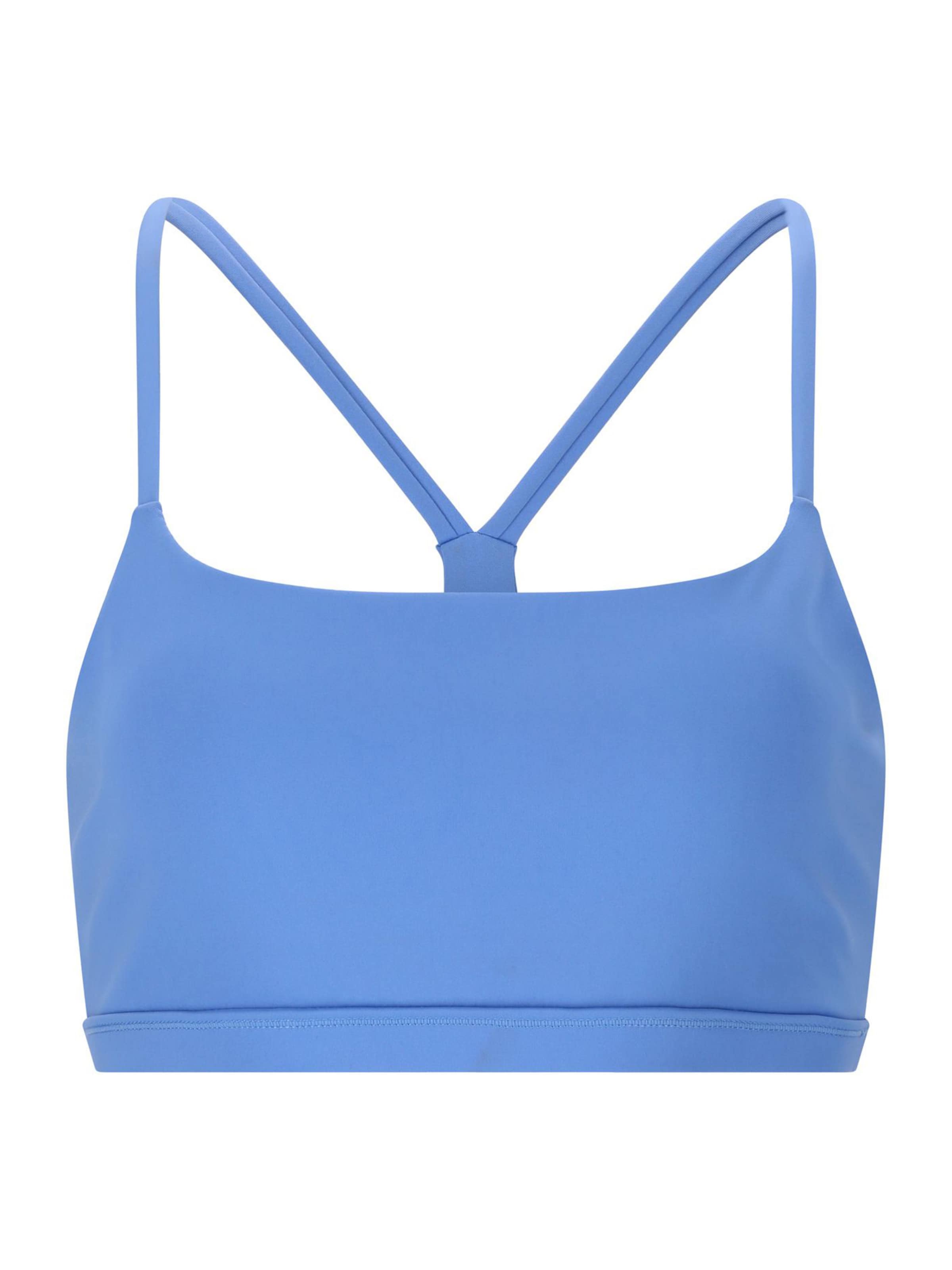 Athlecia - Bustier Sujetador deportivo 'Blossom' en azul: frente