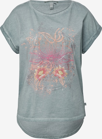 QS Shirt in Groen: voorkant