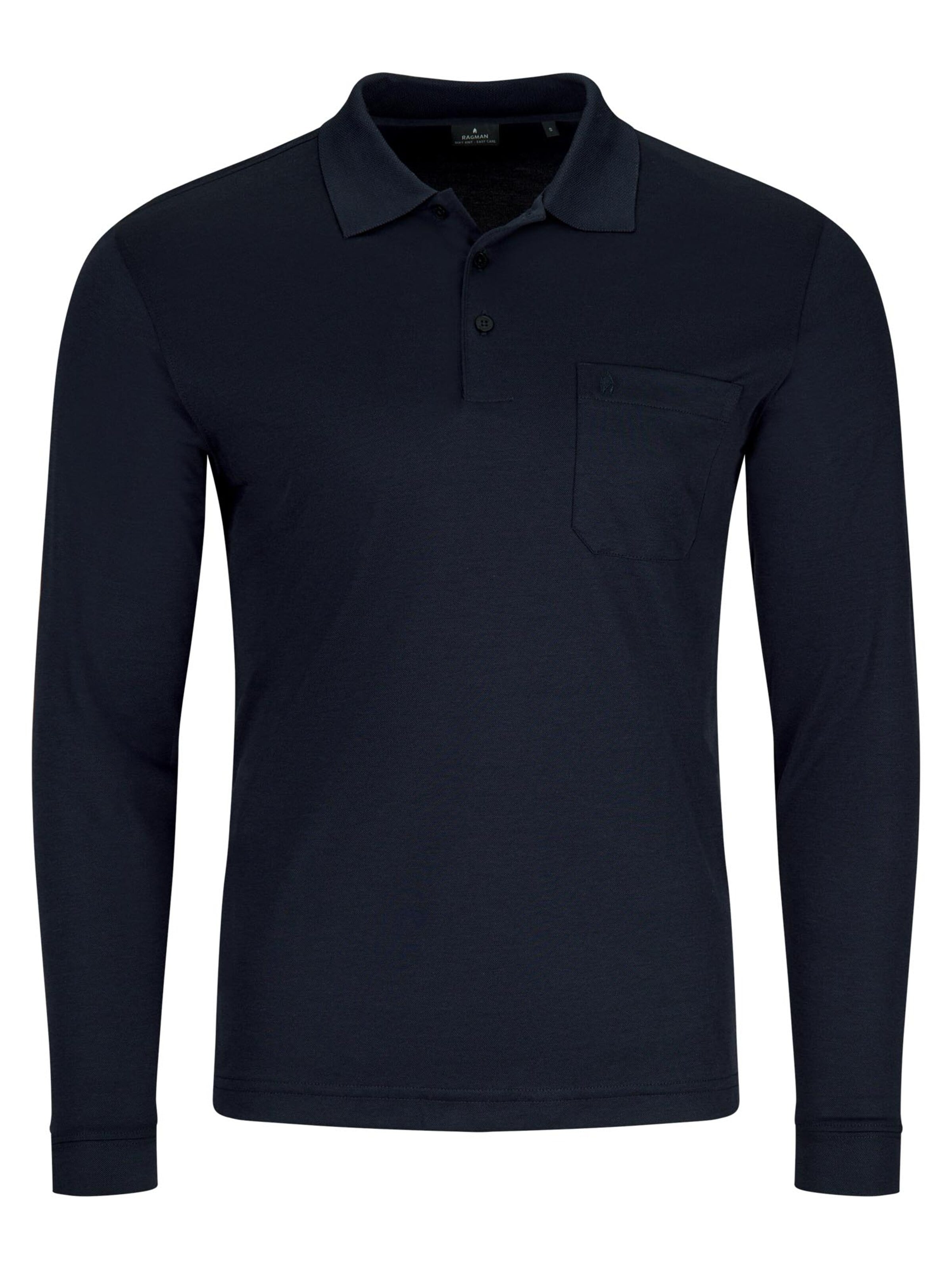 Ragman Shirt 'Basic' in Blue: front