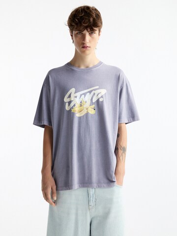 Pull&Bear Majica | vijolična barva: sprednja stran