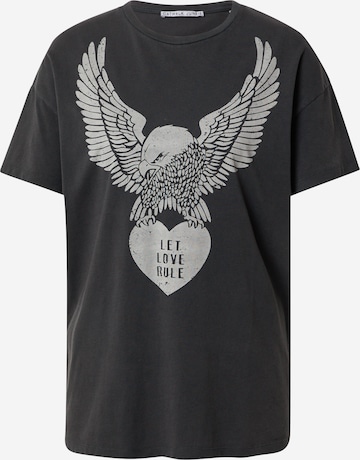 CATWALK JUNKIE Shirt 'LOVE IS IN THE AIR' in Grey: front