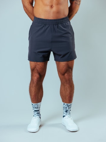 Lifters Workout Pants 'Raw Gym Shorts - Short Cut' in Grey: front