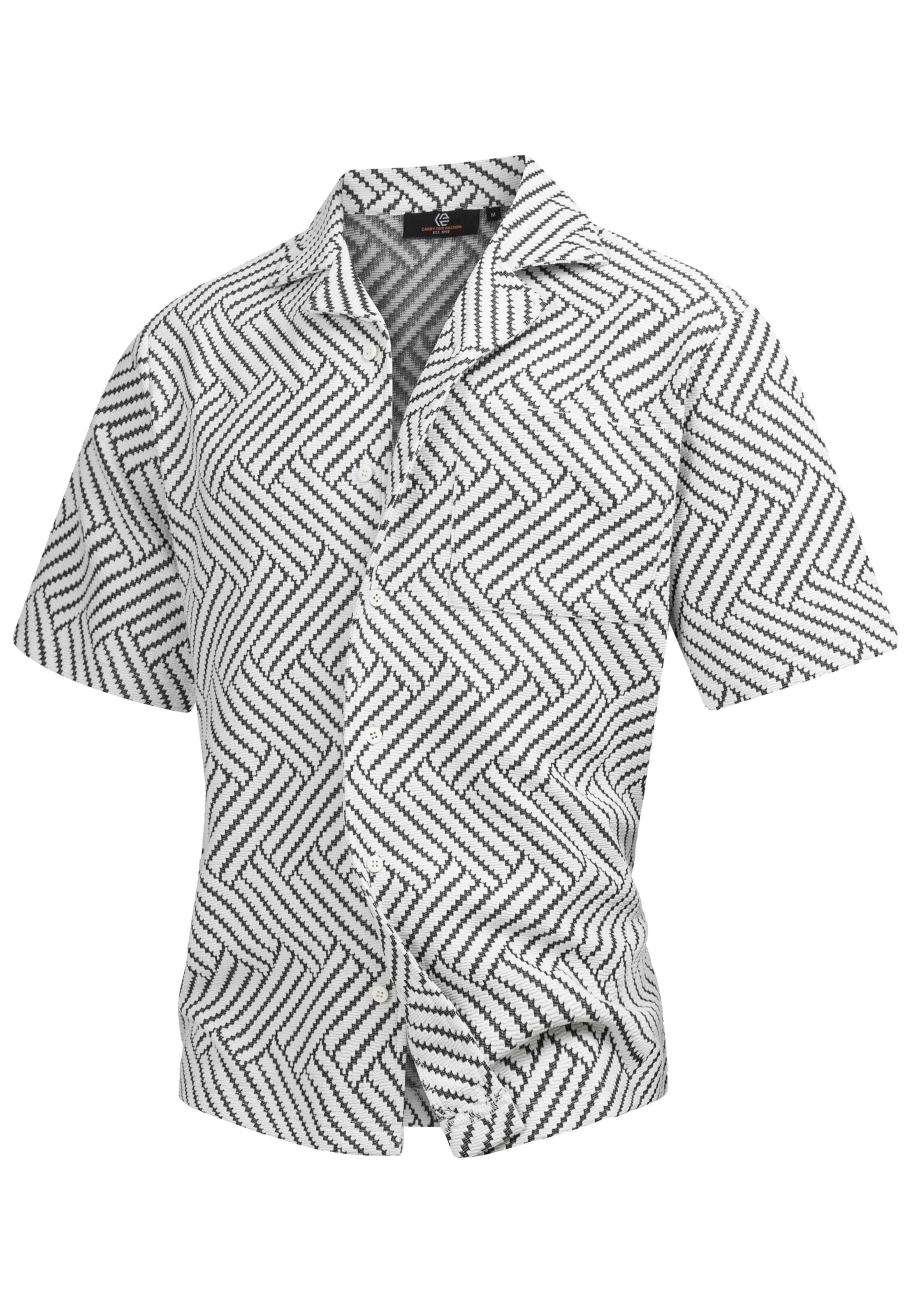 INDICODE JEANS Regular Fit Hemd 'Provo' in Weiß: Vorderseite