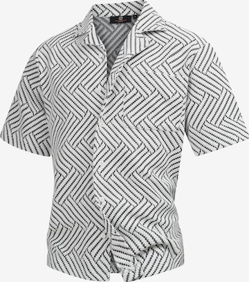 INDICODE JEANS Hemd 'Provo' in Weiß: Vorderseite