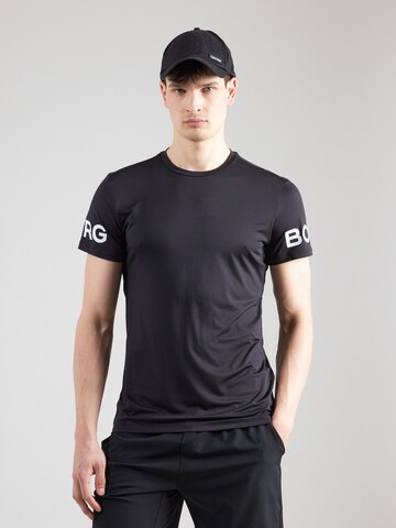 BJÖRN BORG Performance shirt 'BORG' in Black: front