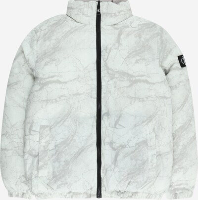 Calvin Klein Jeans Jacke 'Reversible Marble AOP' in grau / schwarz / weiß, Produktansicht