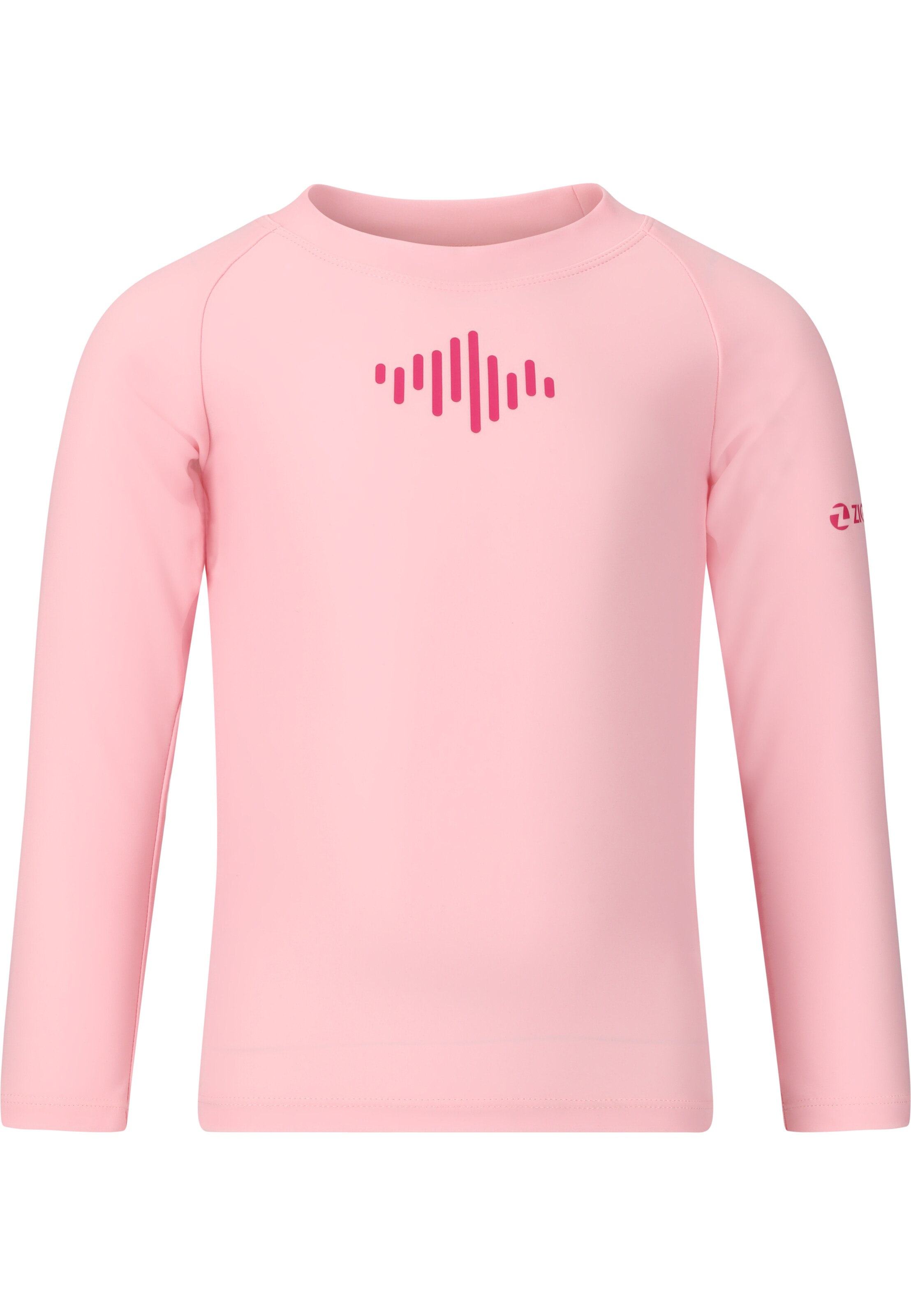 ZigZag Badeshirt 'Crisp' in Pink: Vorderseite