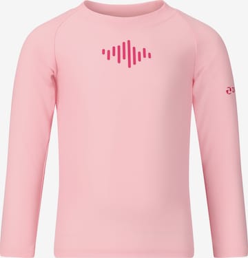 ZigZag Badeshirt 'Crisp' in Pink: Vorderseite